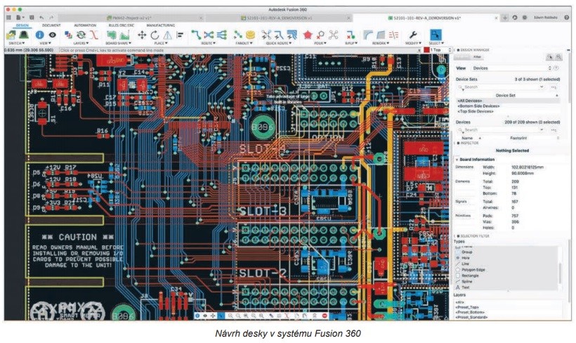 Eagle jako nedílná součást systému Fusion 360